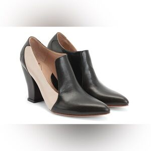 John Fluevog “Kendra” Pointed Toe Leather Heel - Elegant Conversations